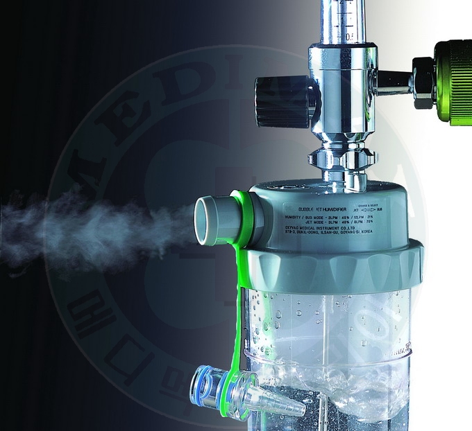 Bubble Jet Humidifier w/Flowmeter